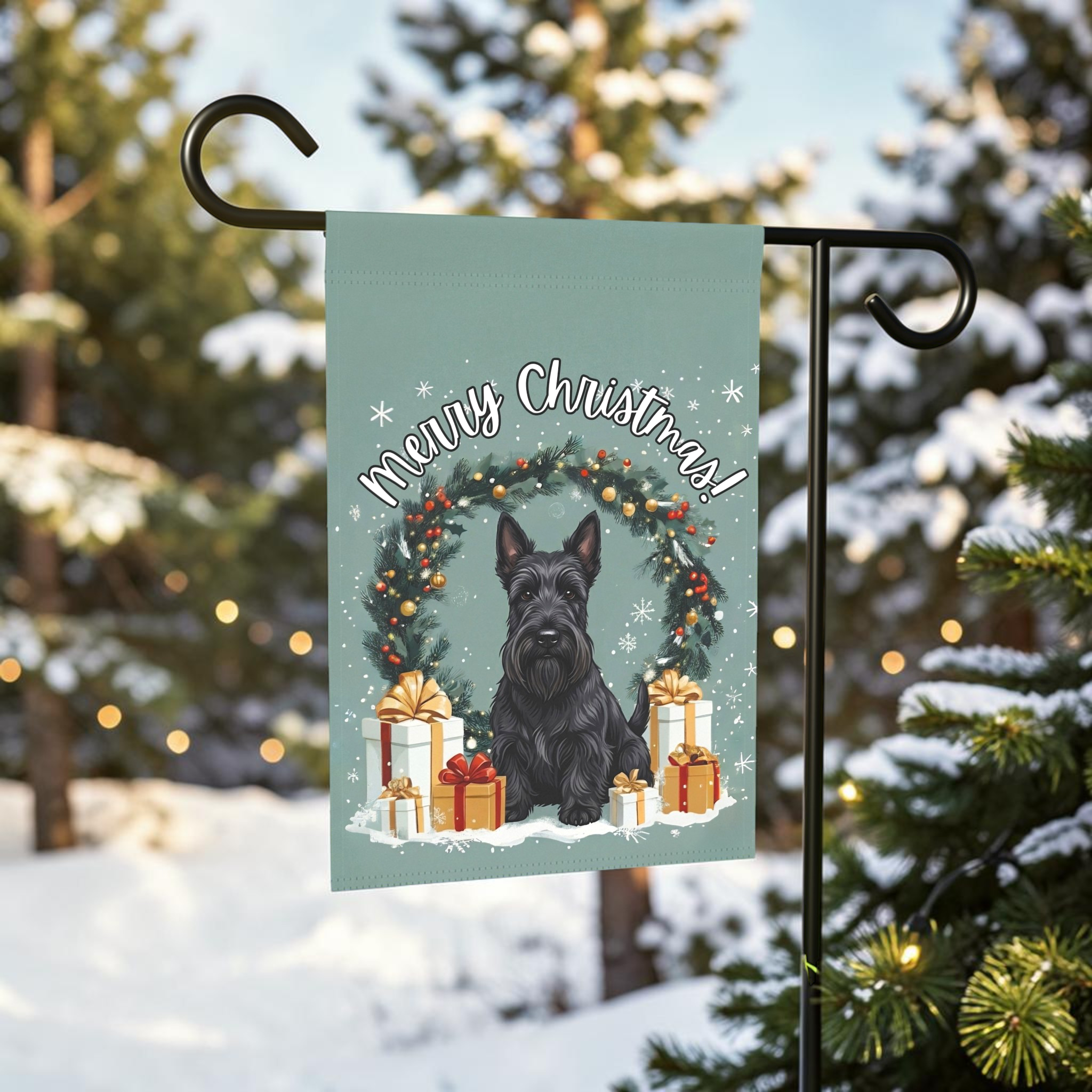 Christmas Dog Flag Collection: Festive Yard Decor for Dog Lovers