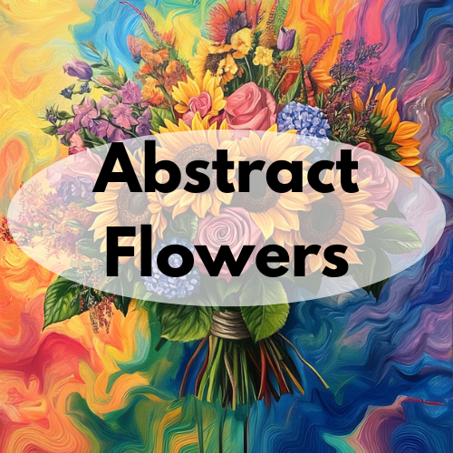 Abstract Flower Flags