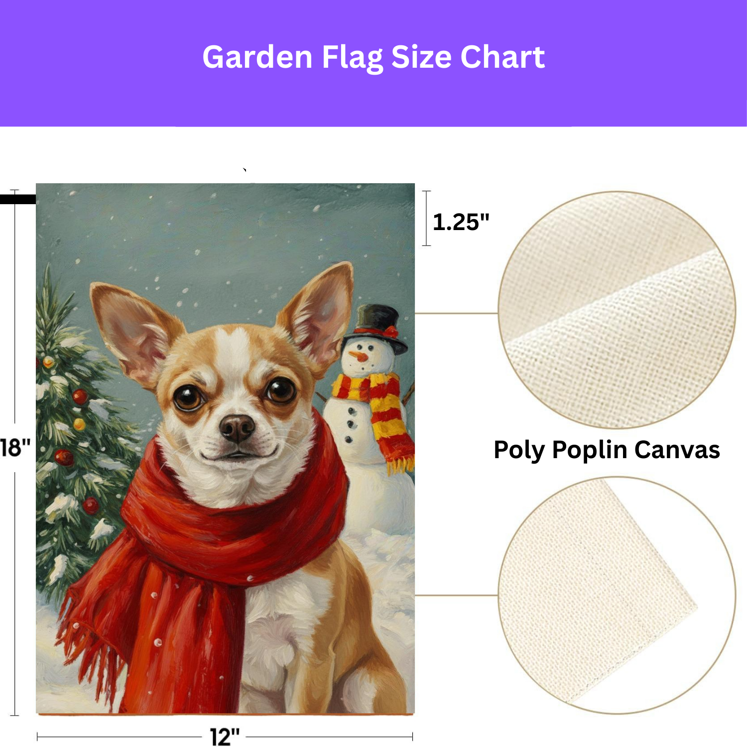 Red Scarf Chihuahua Garden Flag
