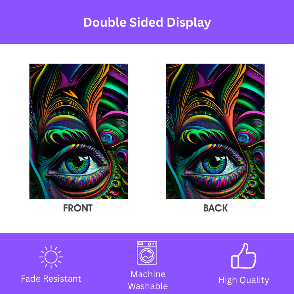 Abstract Eye Garden Flag