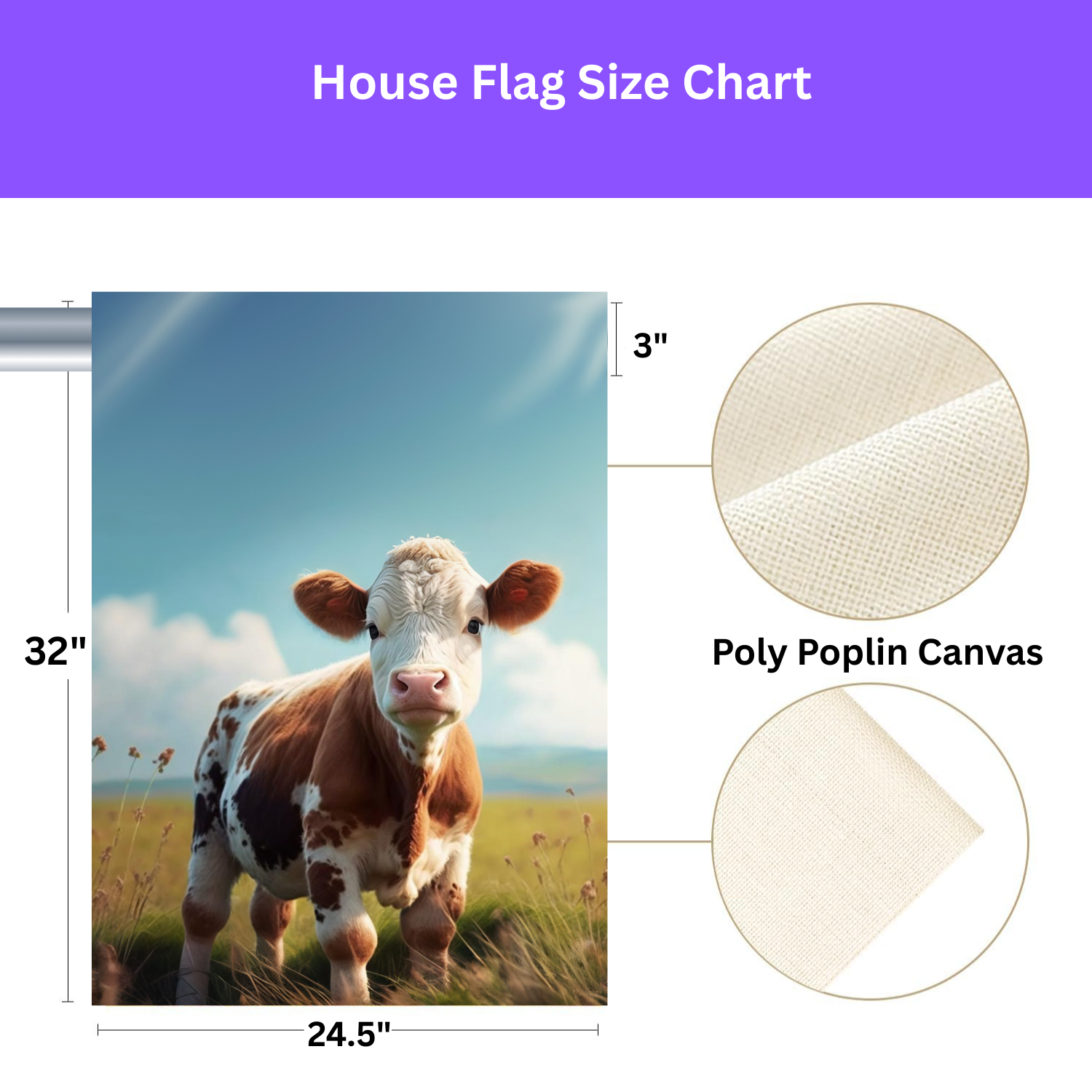 Calf in a Field Garden Flag - porch decor - Dragonfire Gardens