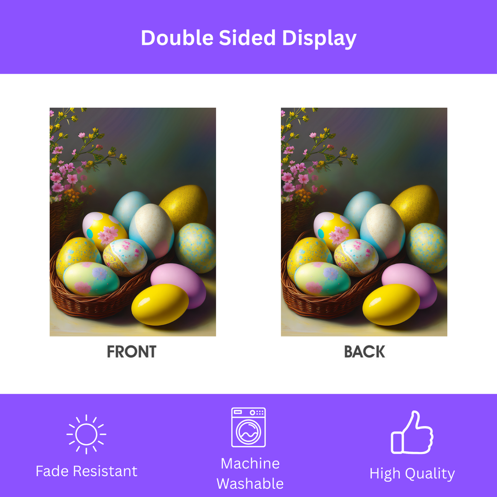 Easter Egg Garden Flag