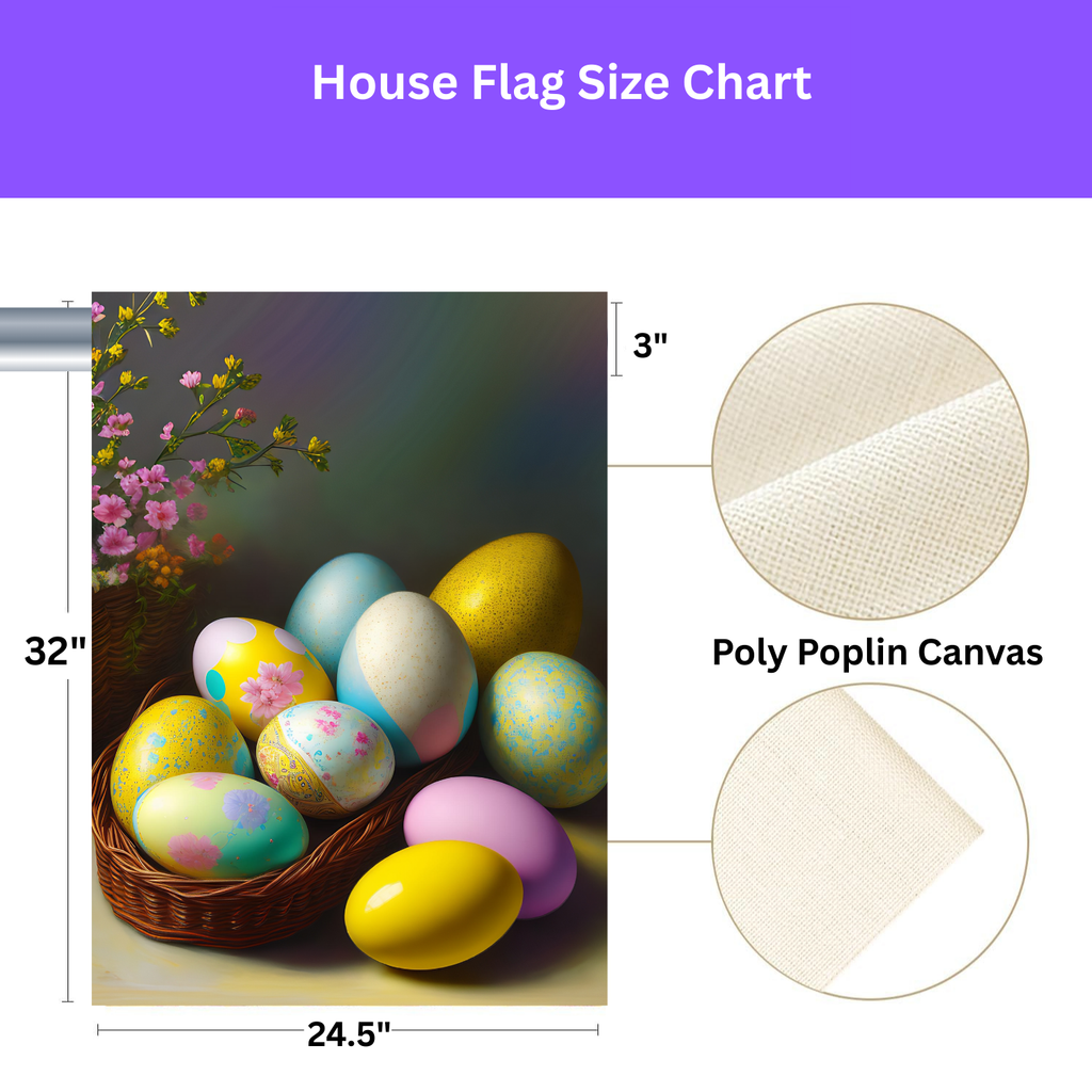 Easter Egg Garden Flag