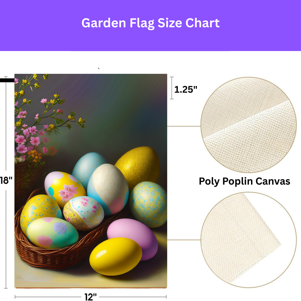 Easter Egg Garden Flag