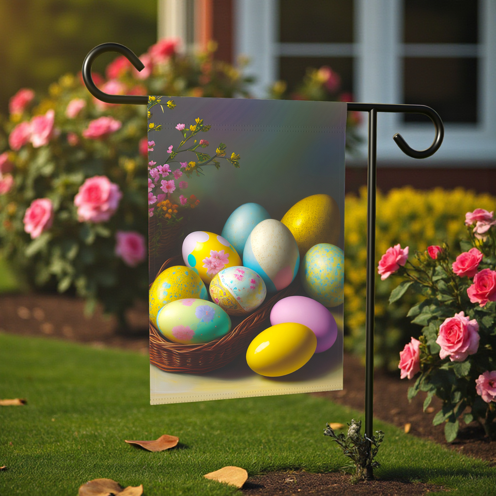 Easter Egg Garden Flag