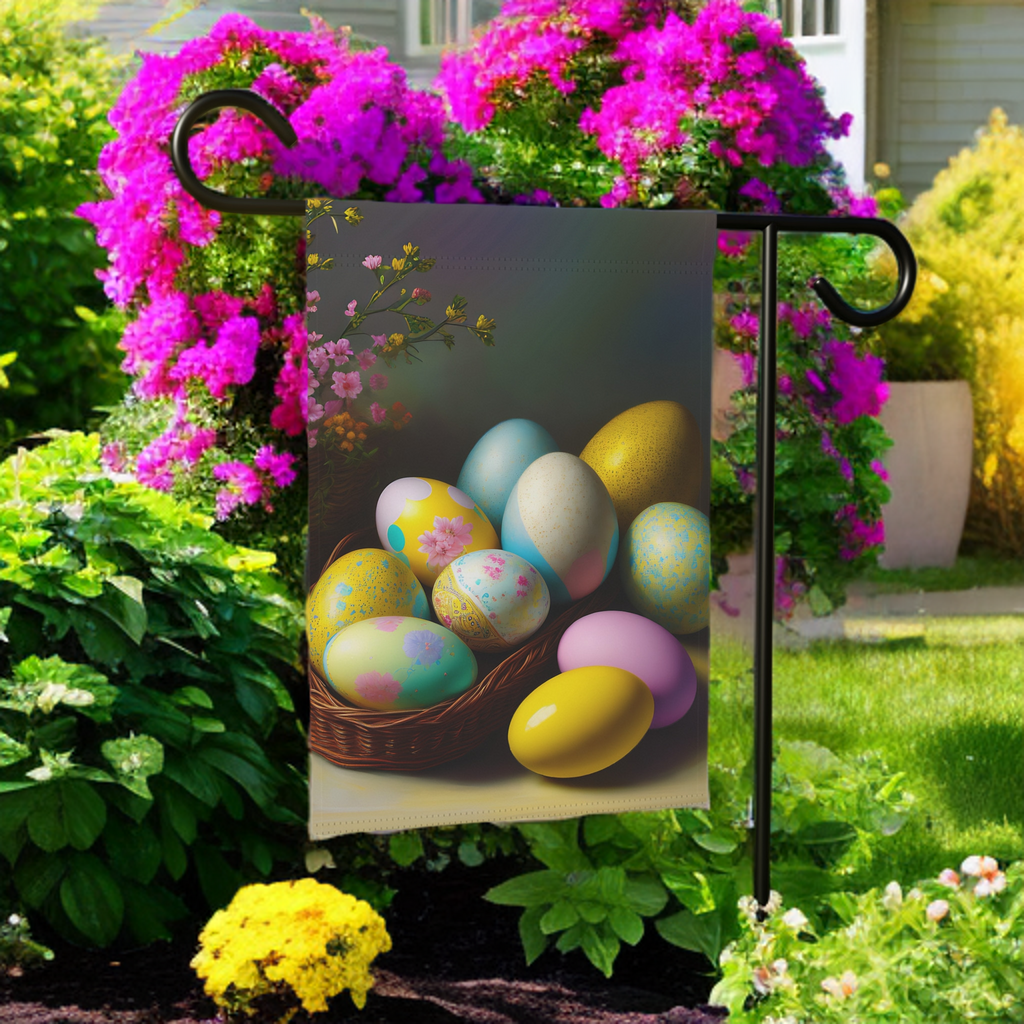 Easter Egg Garden Flag