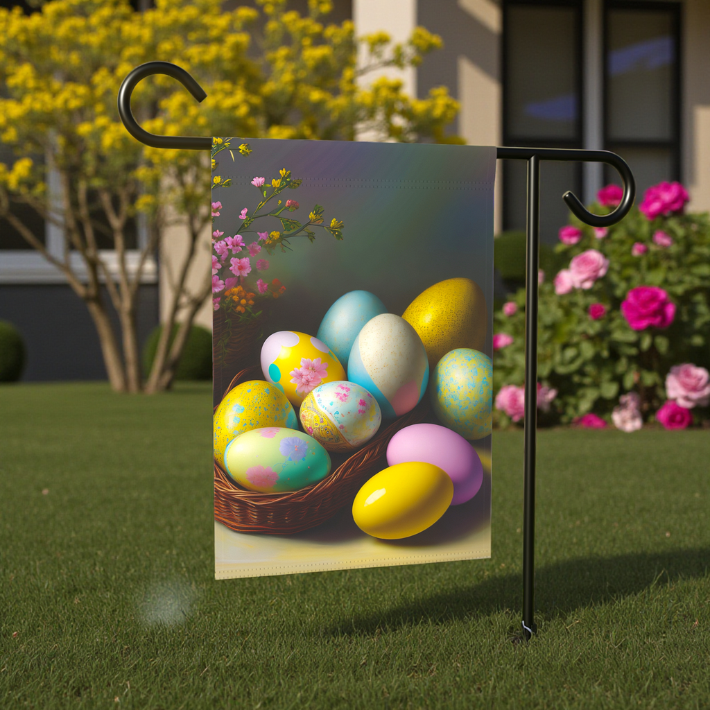 Easter Egg Garden Flag