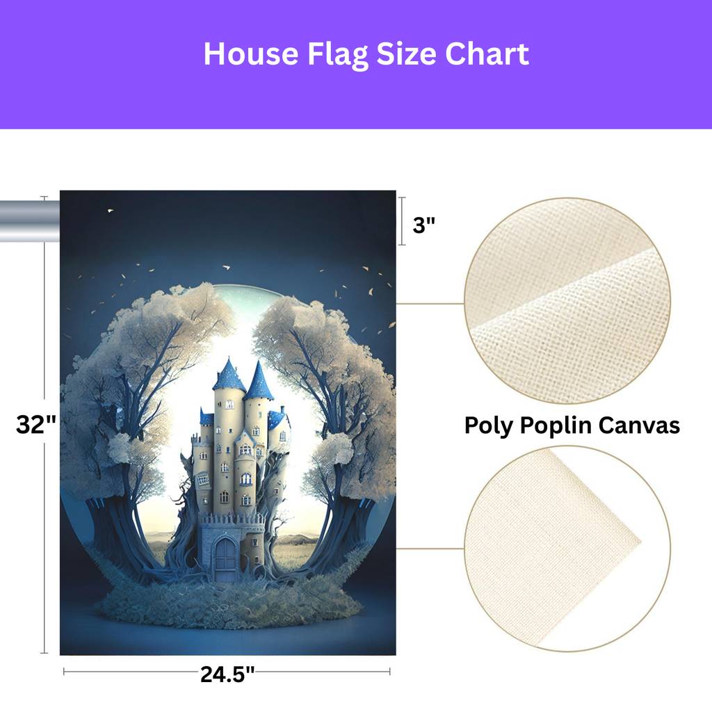 Magical Castle Garden Flag