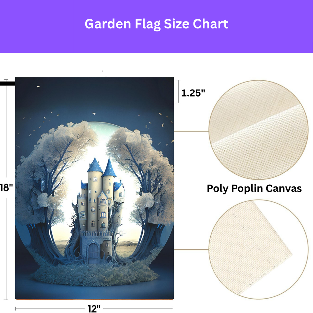 Magical Castle Garden Flag