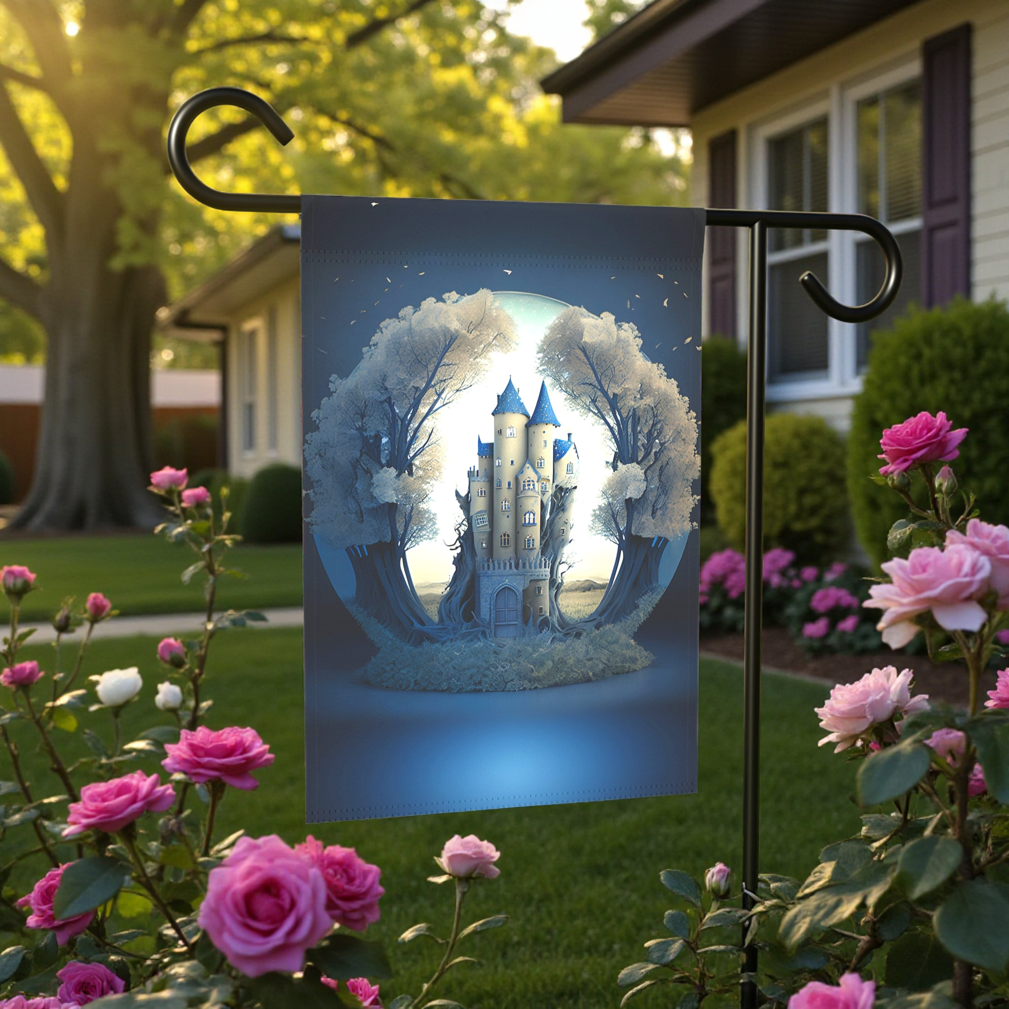 Magical Castle Garden Flag