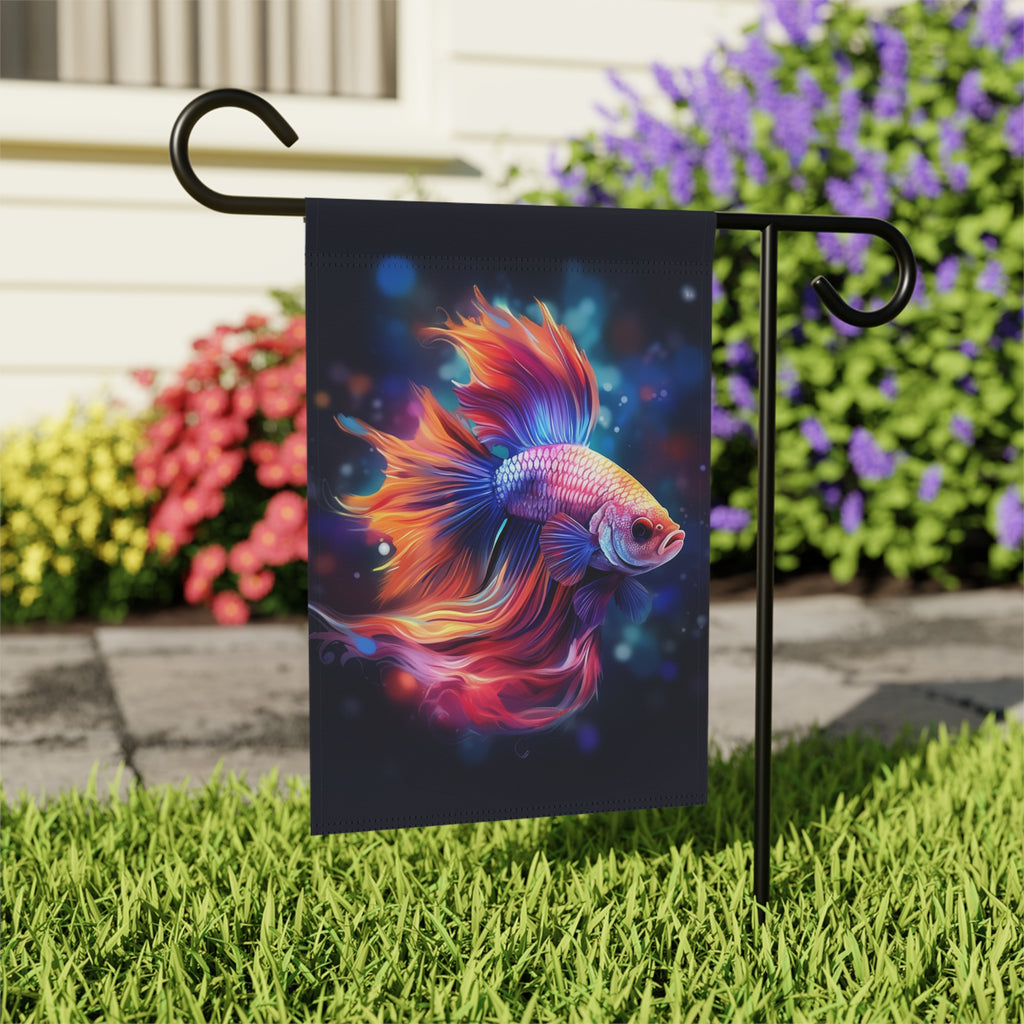 Vibrant Betta Fish Garden Flag