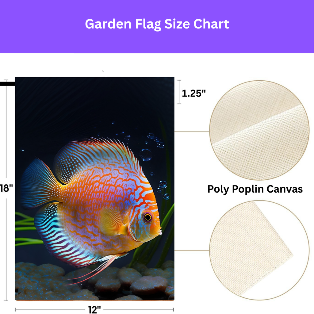 Colorful Fish Garden Flag