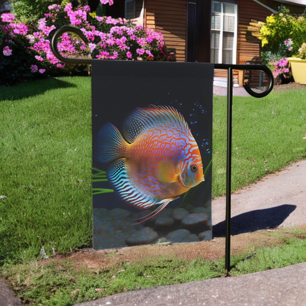 Colorful Fish Garden Flag