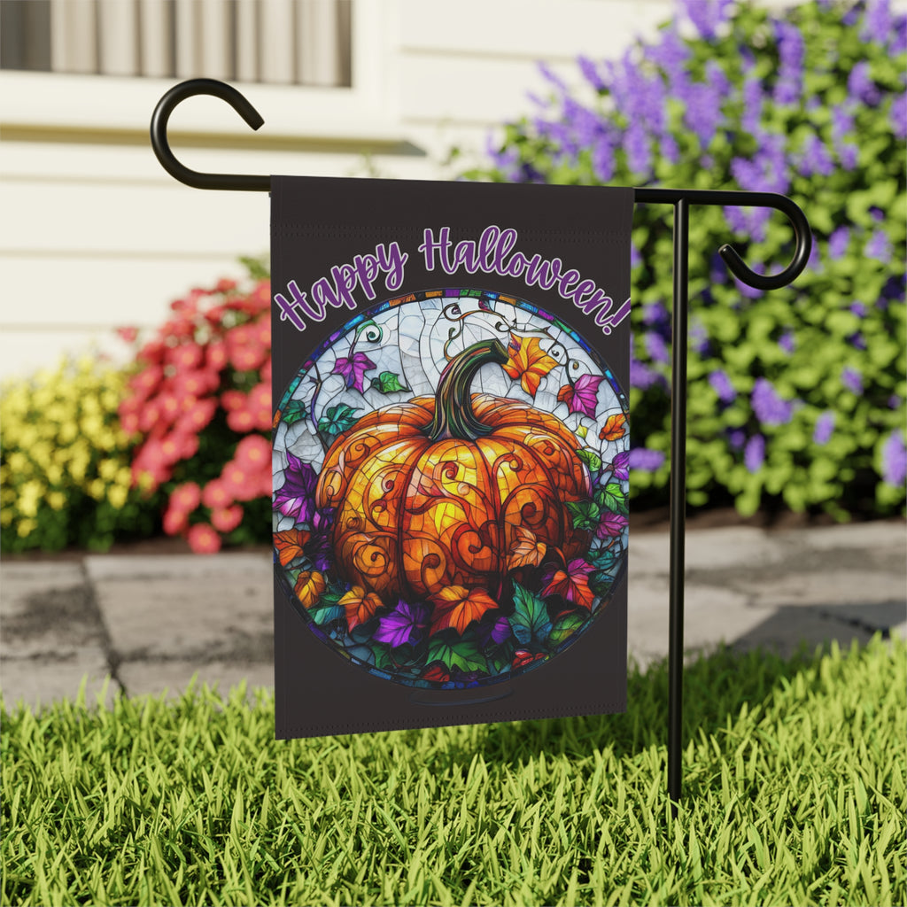 Colorful Pumpkin Garden Flag