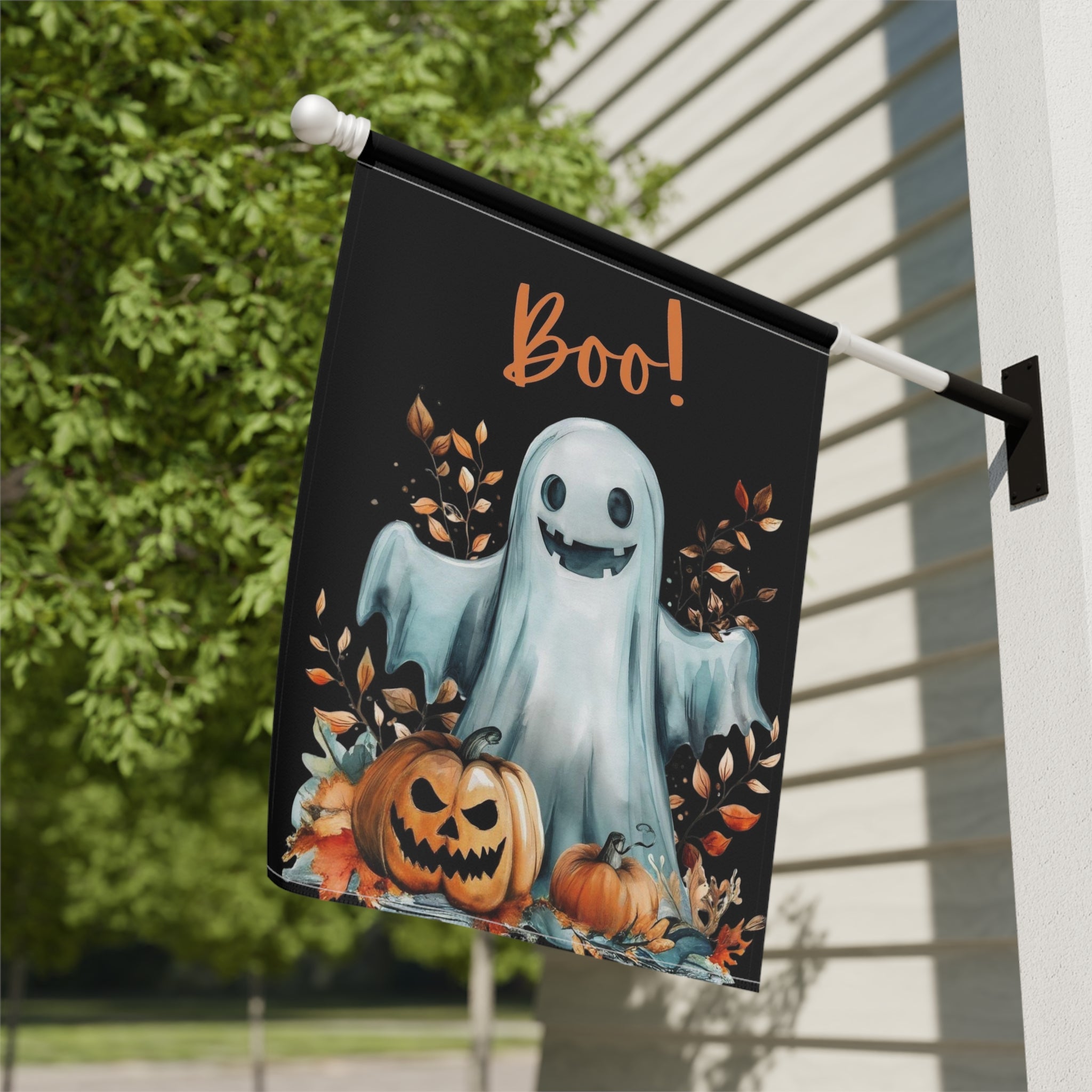 Halloween Ghost Garden Flag