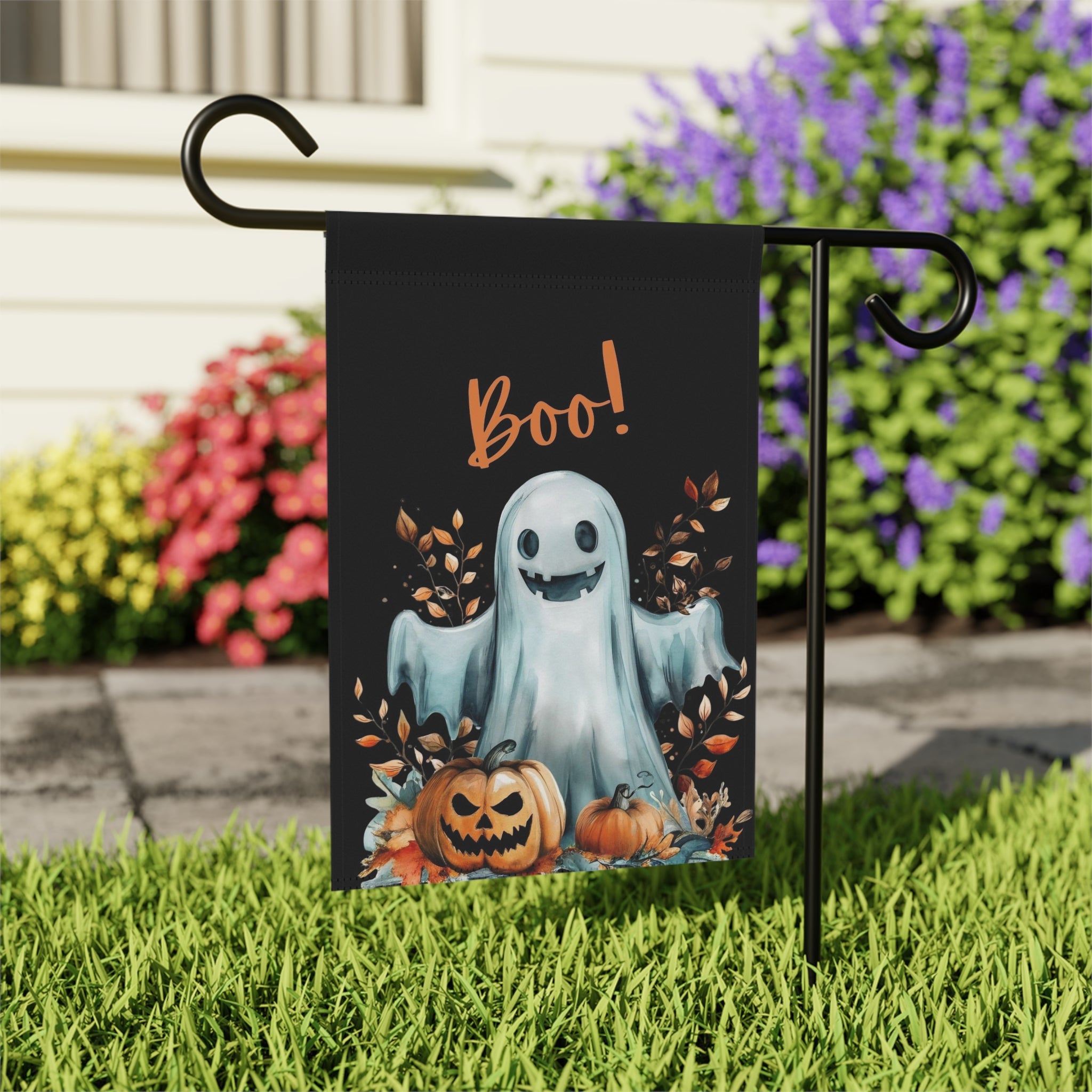 Halloween Ghost Garden Flag