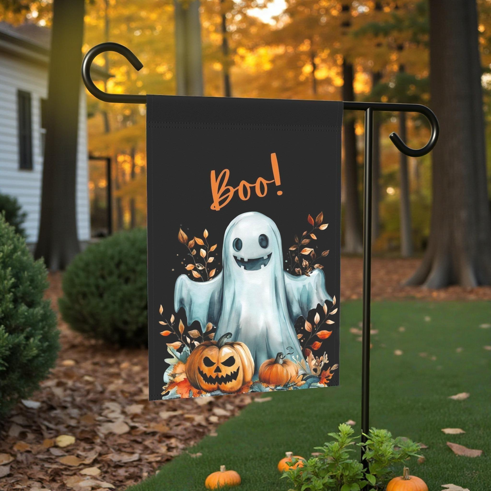 Halloween Ghost Garden Flag
