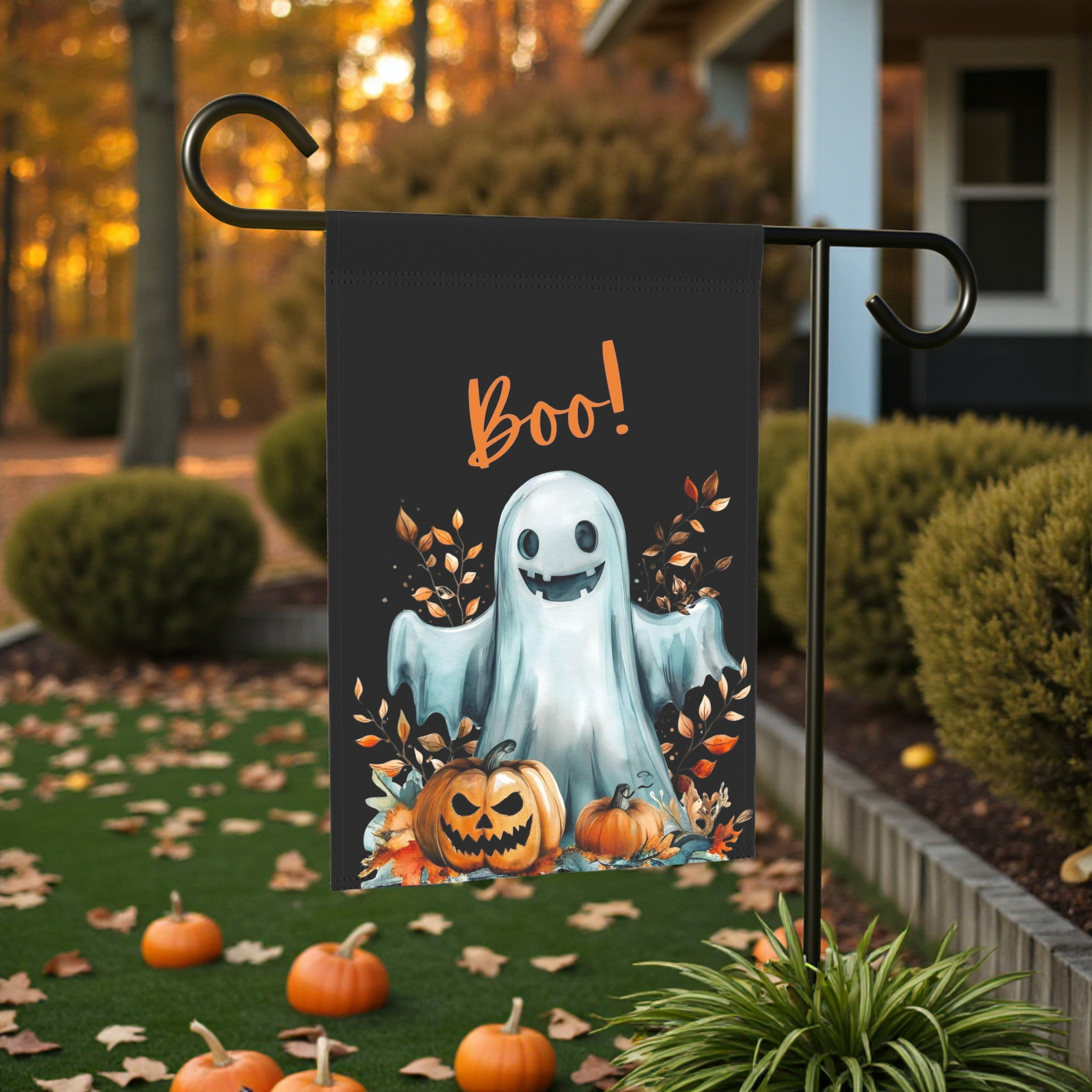 Halloween Ghost Garden Flag