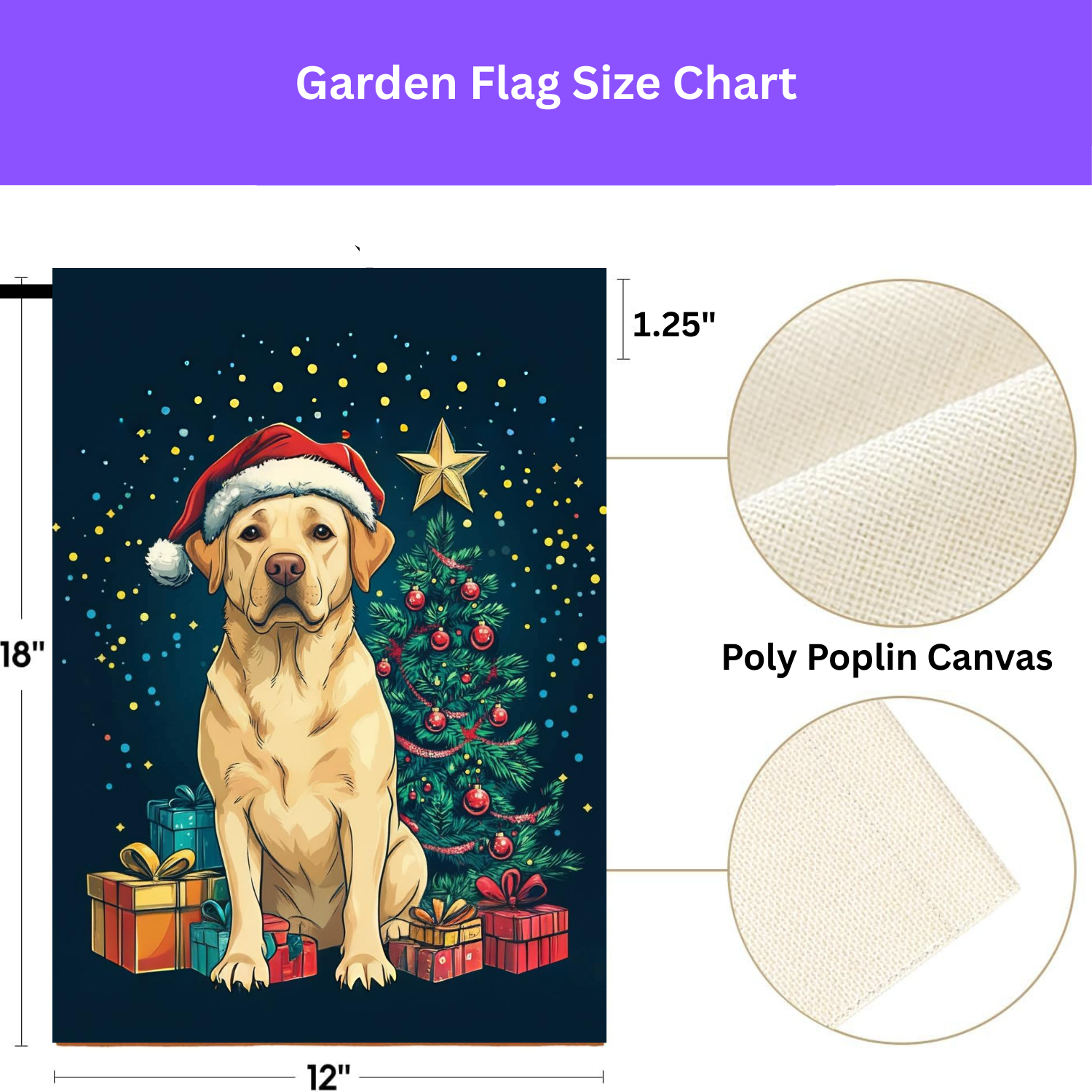 Christmas Labrador Retriever Garden Flag - porch decor - Dragonfire Gardens