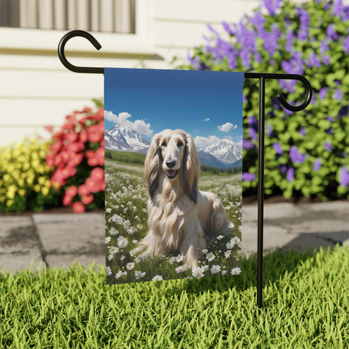 Afghan in the Meadow Garden Flag - outdoor display - Dragonfire Gardens