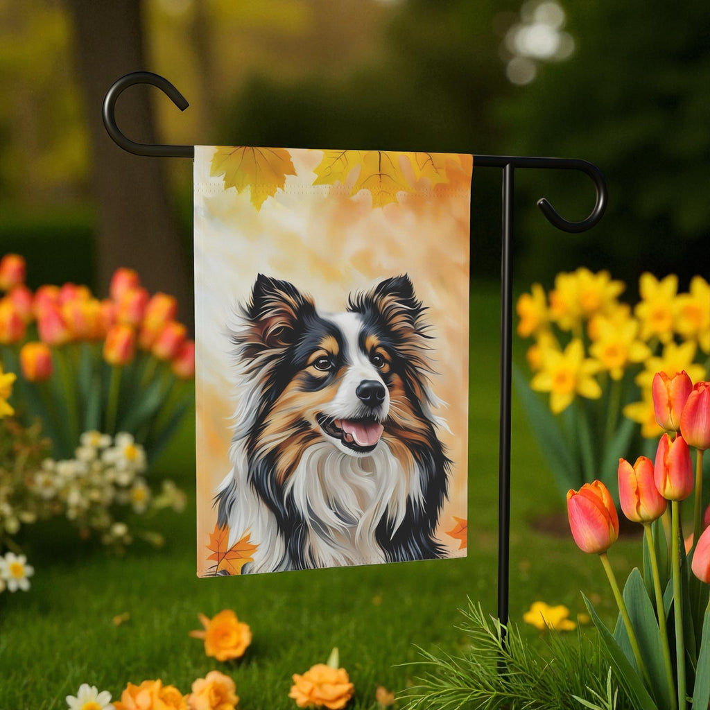 Fall Colors Sheltie Garden Flag