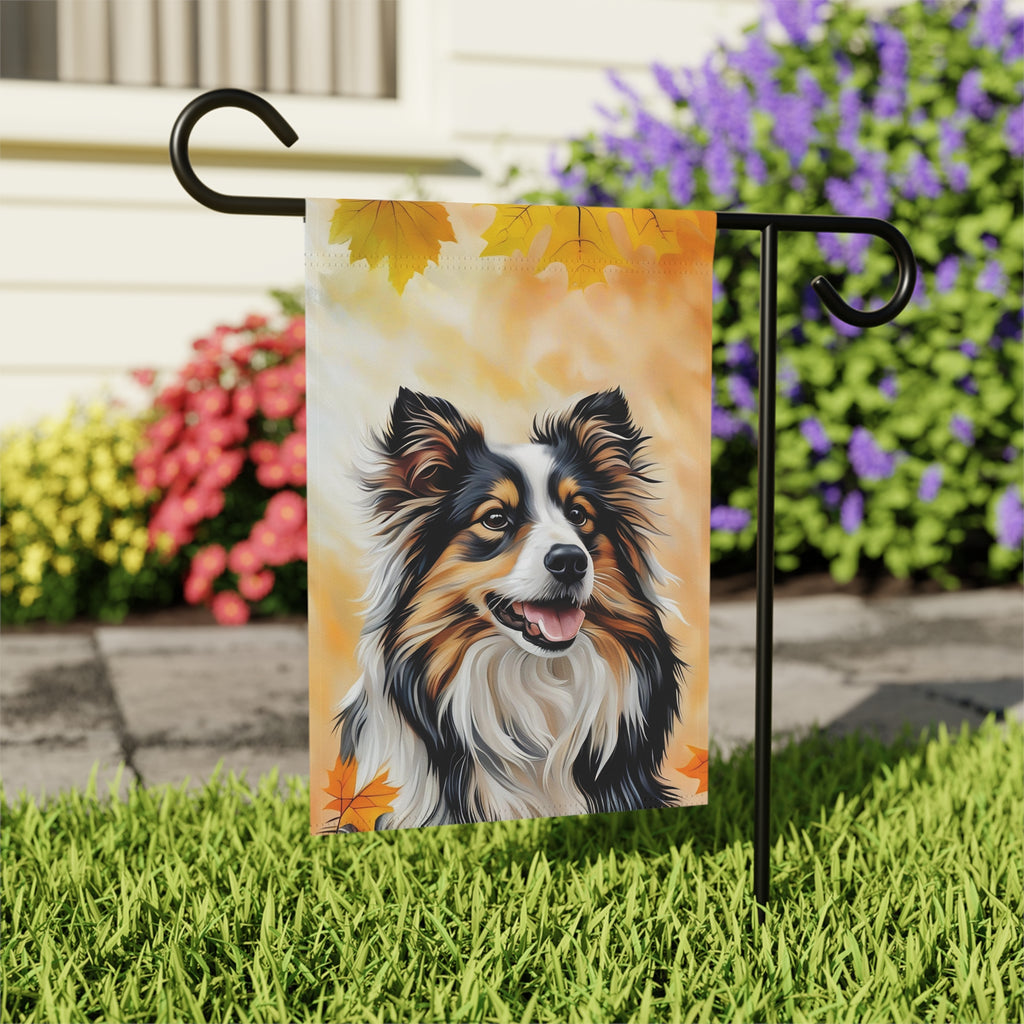 Fall Colors Sheltie Garden Flag