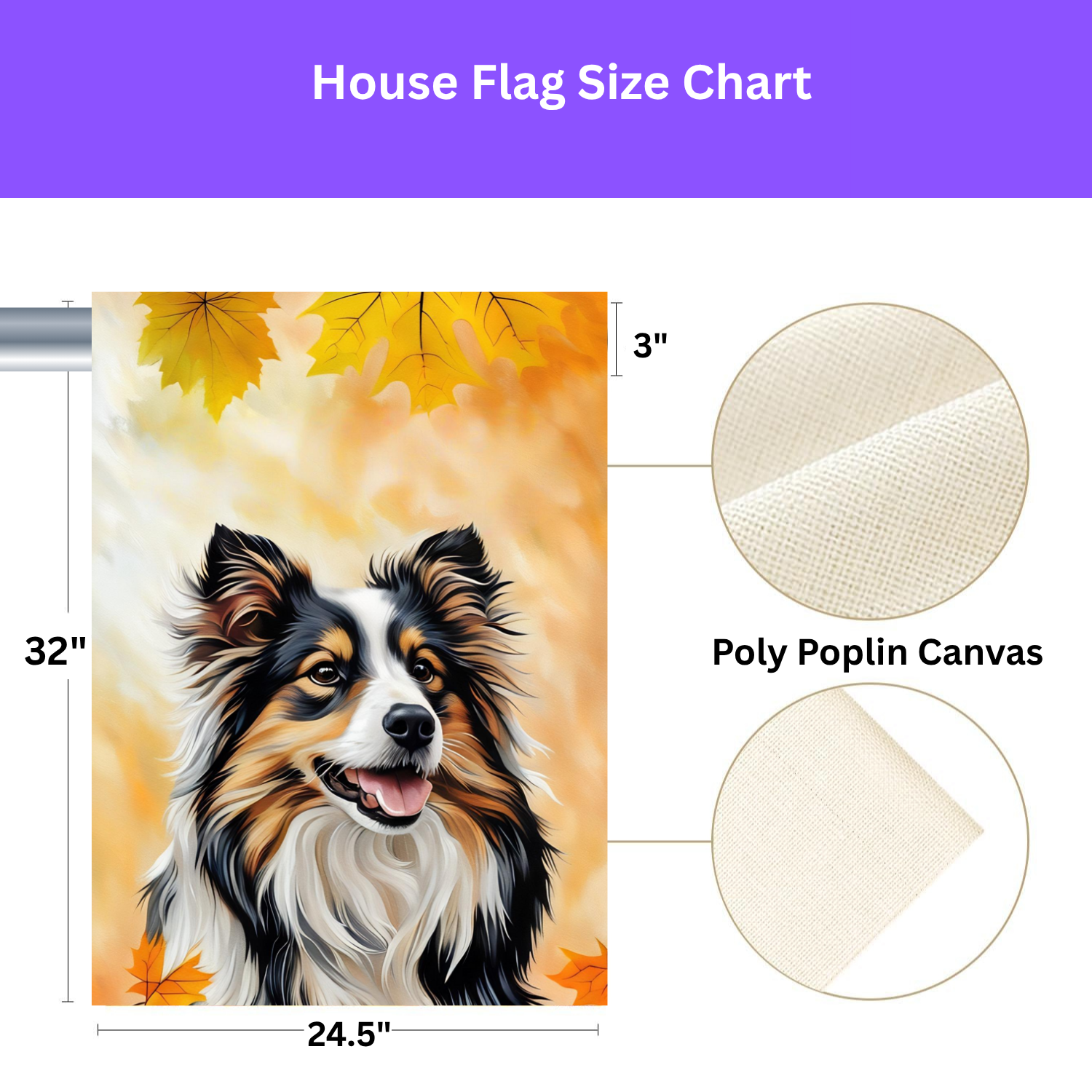 Fall Colors Sheltie Garden Flag