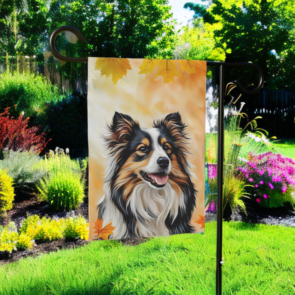 Fall Colors Sheltie Garden Flag