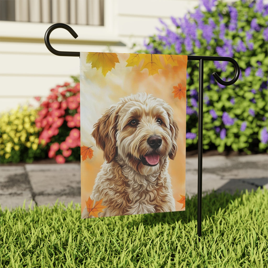 Fall Colors Golden Noodle Garden Flag - outdoor display - Dragonfire Gardens