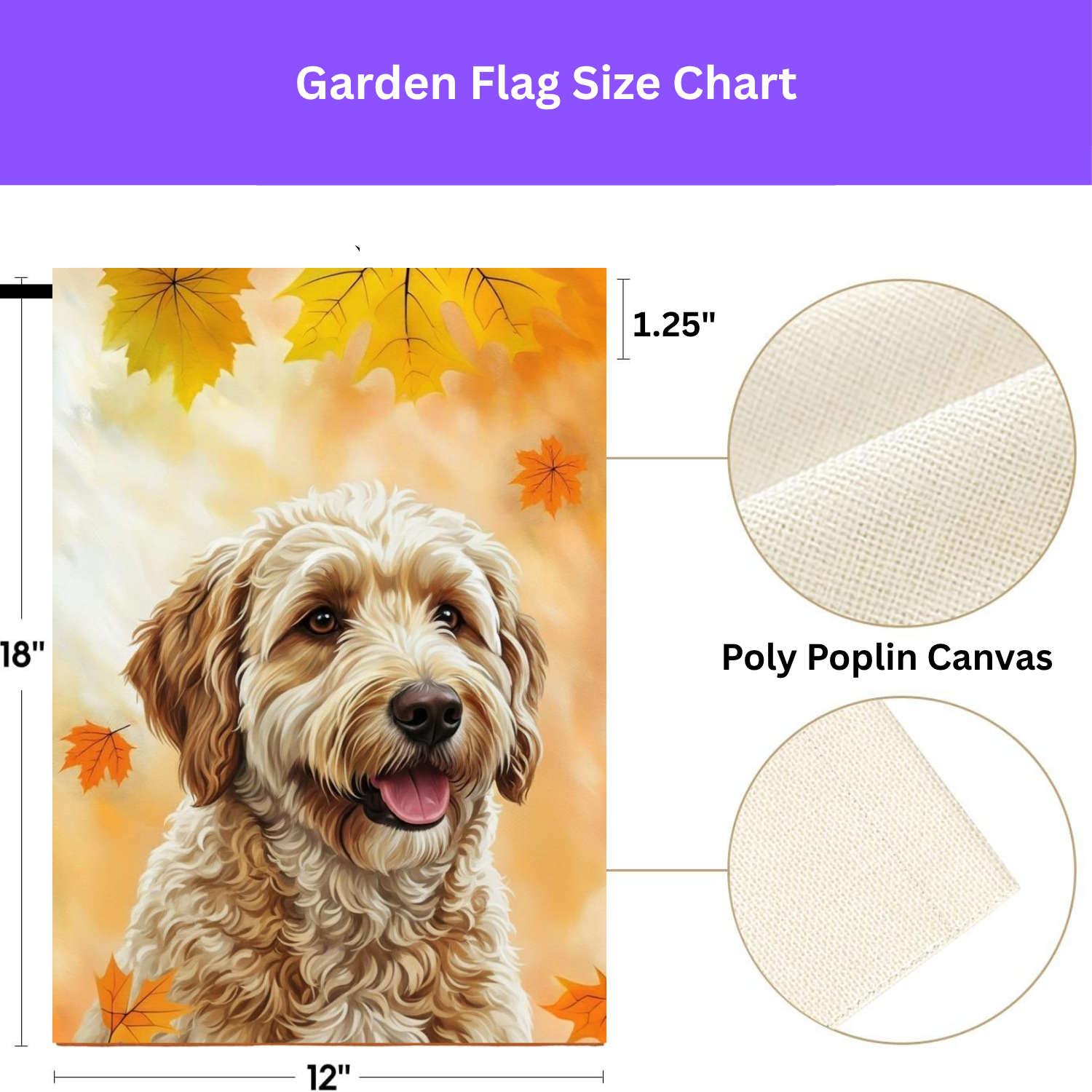 Fall Colors Golden Noodle Garden Flag - porch decor - Dragonfire Gardens