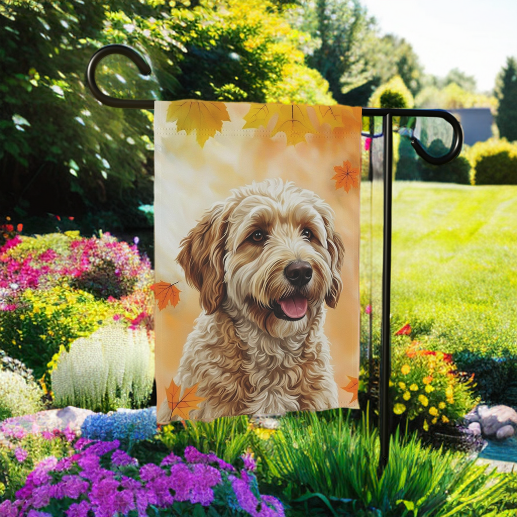 Fall Colors Golden Noodle Garden Flag - product detail - Dragonfire Gardens