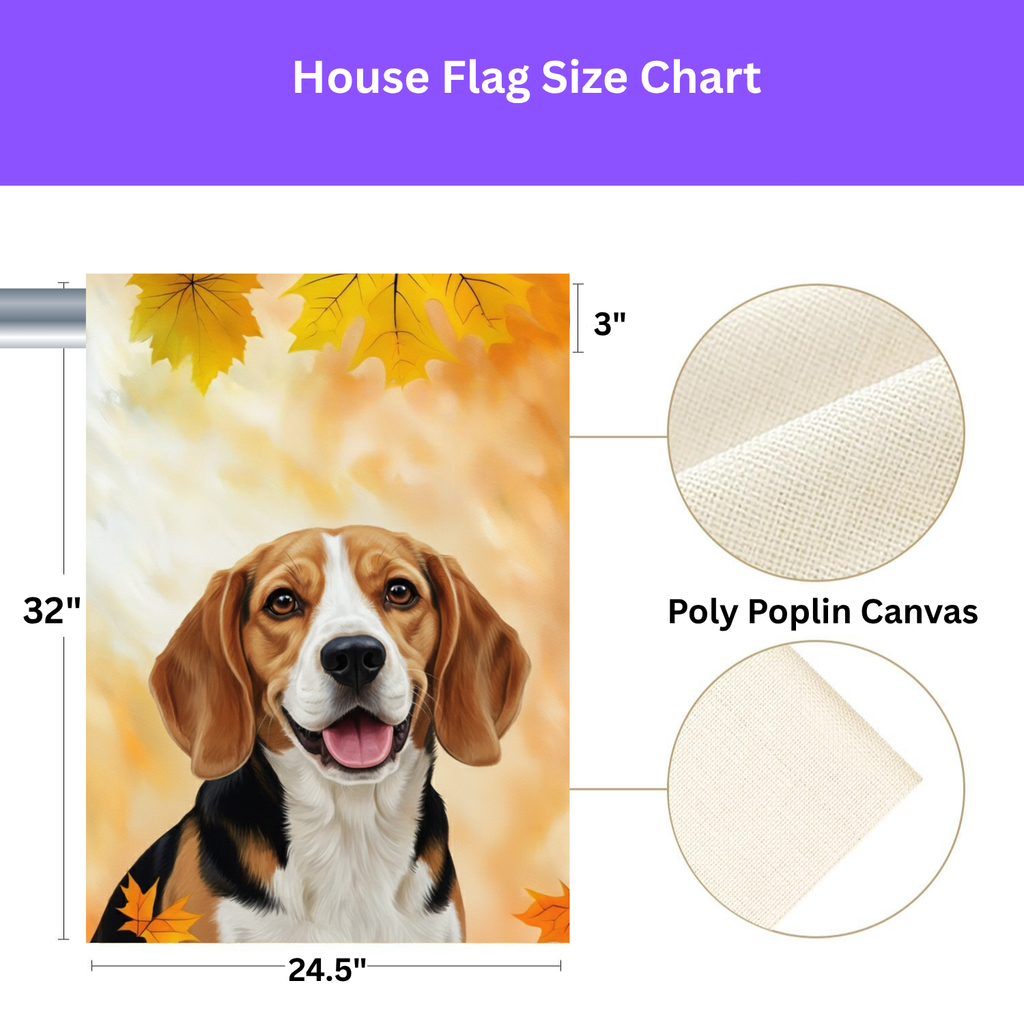 Fall Colors Beagle Garden Flag