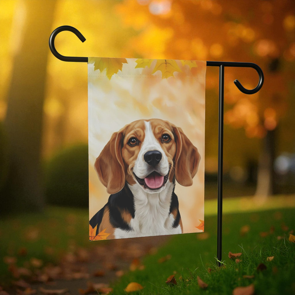 Fall Colors Beagle Garden Flag
