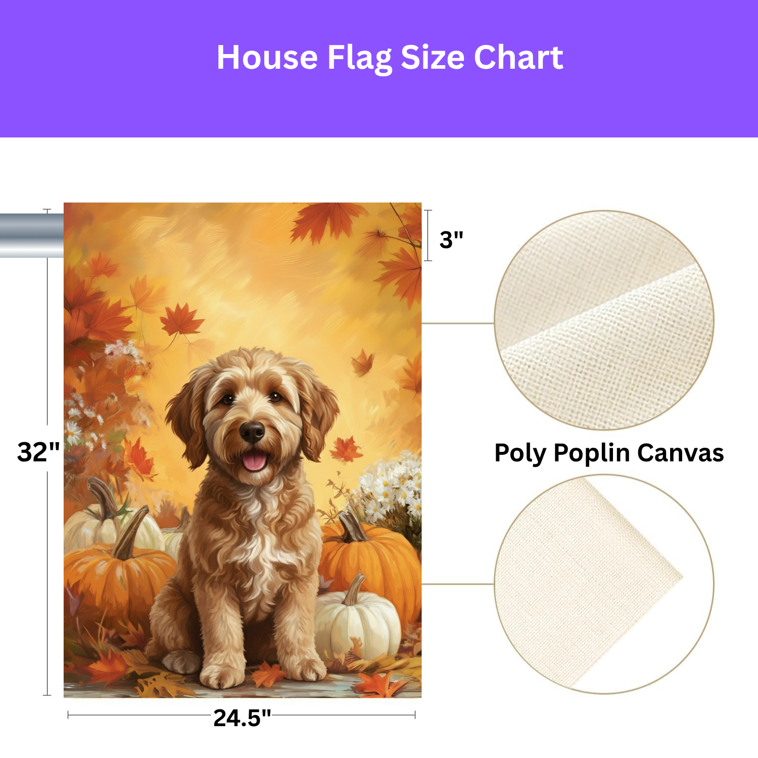 Golden Noodle and Pumpkins Fall Garden Flag - porch decor - Dragonfire Gardens