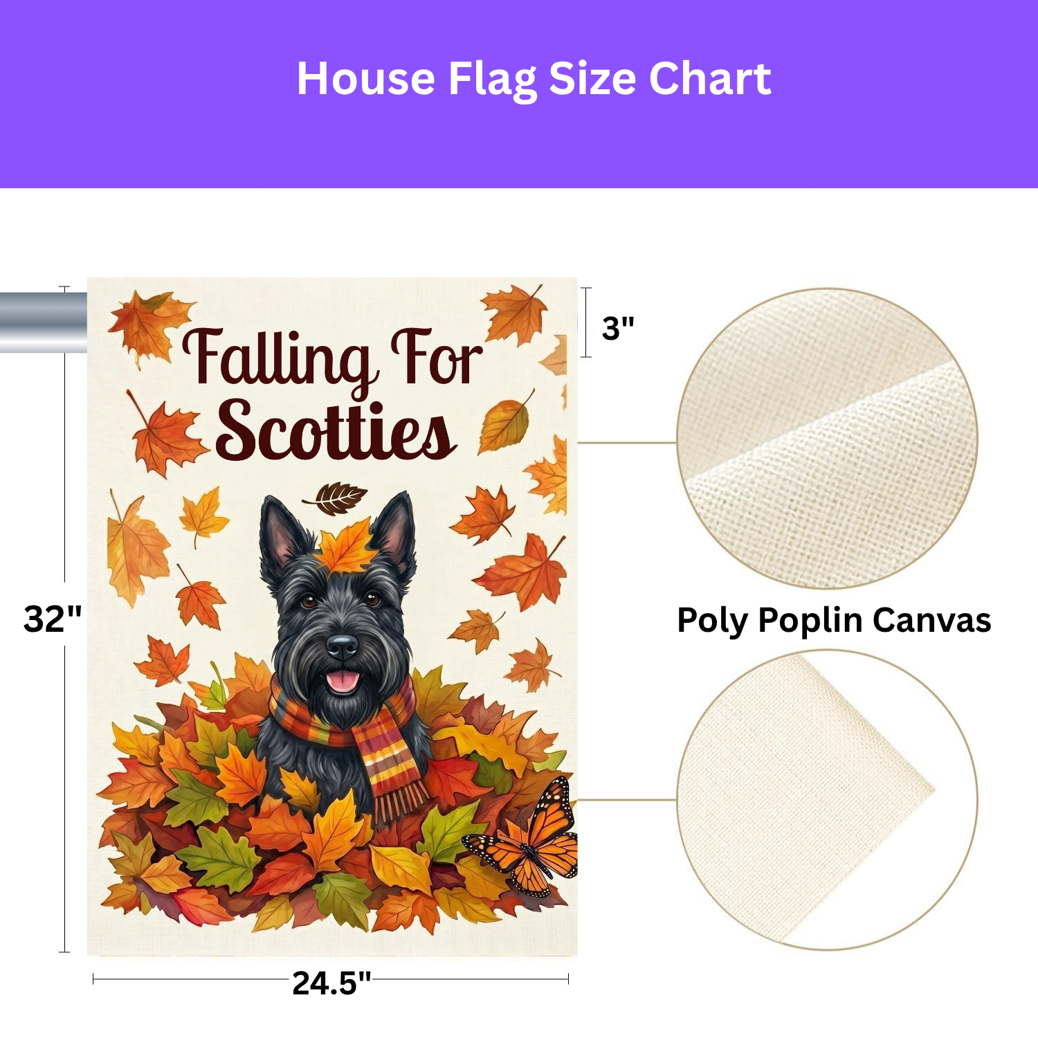 Falling For Scotties Scottish Terrier Garden Flag