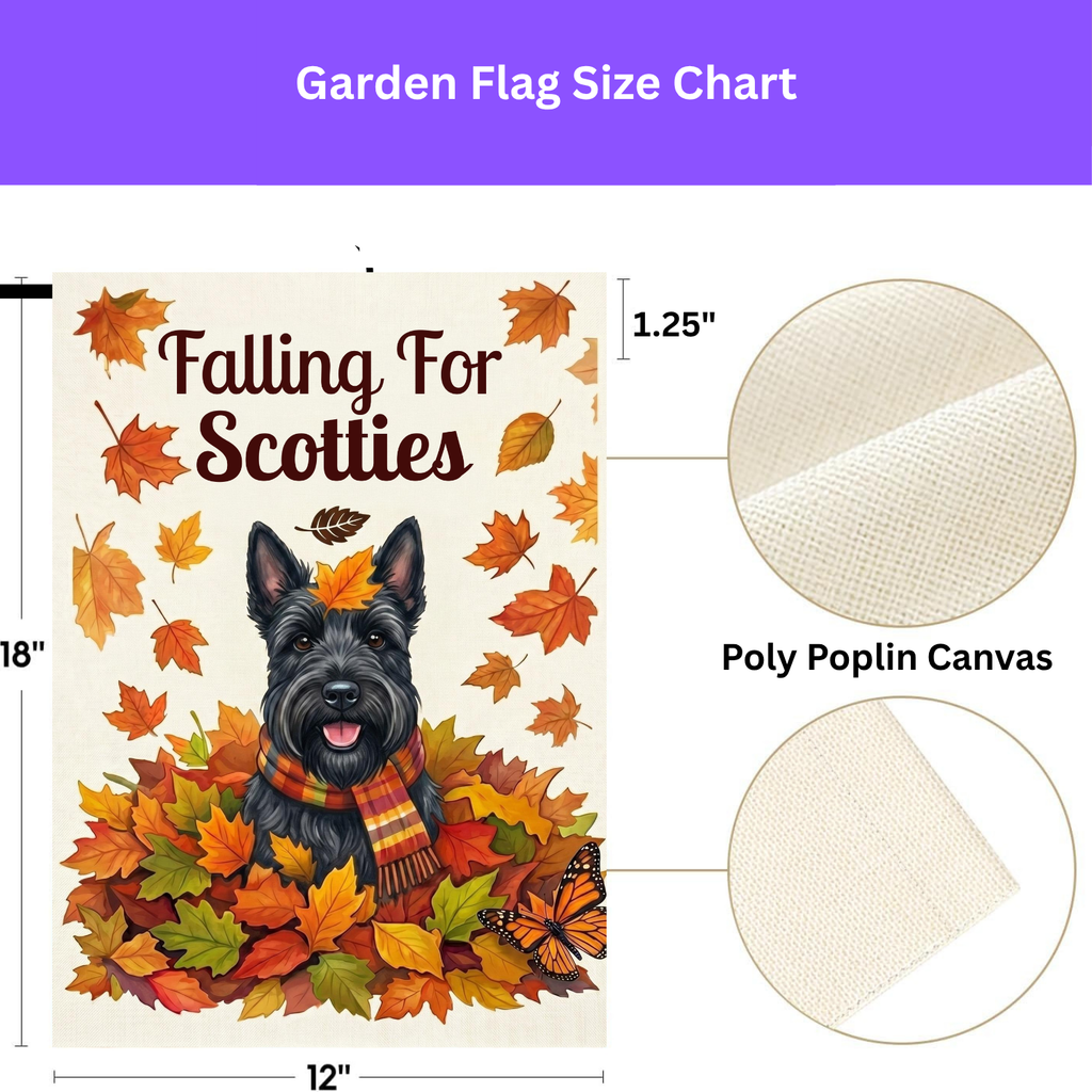 Falling For Scotties Scottish Terrier Garden Flag