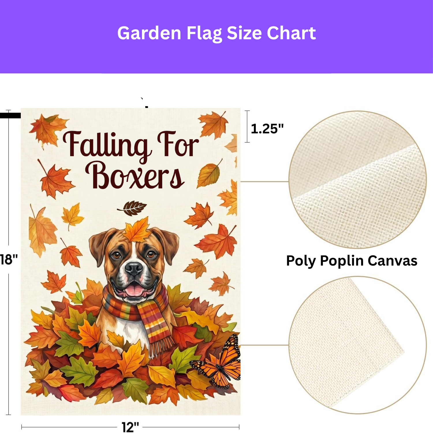 Falling For Boxers Garden Flag