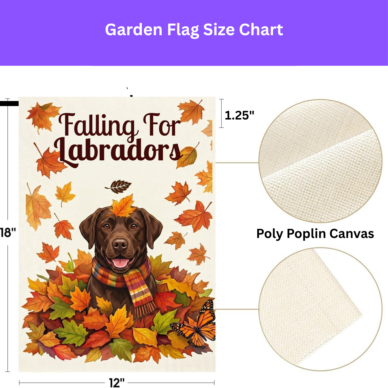 Falling For Labradors Chocolate Labrador Autumn Garden Flag