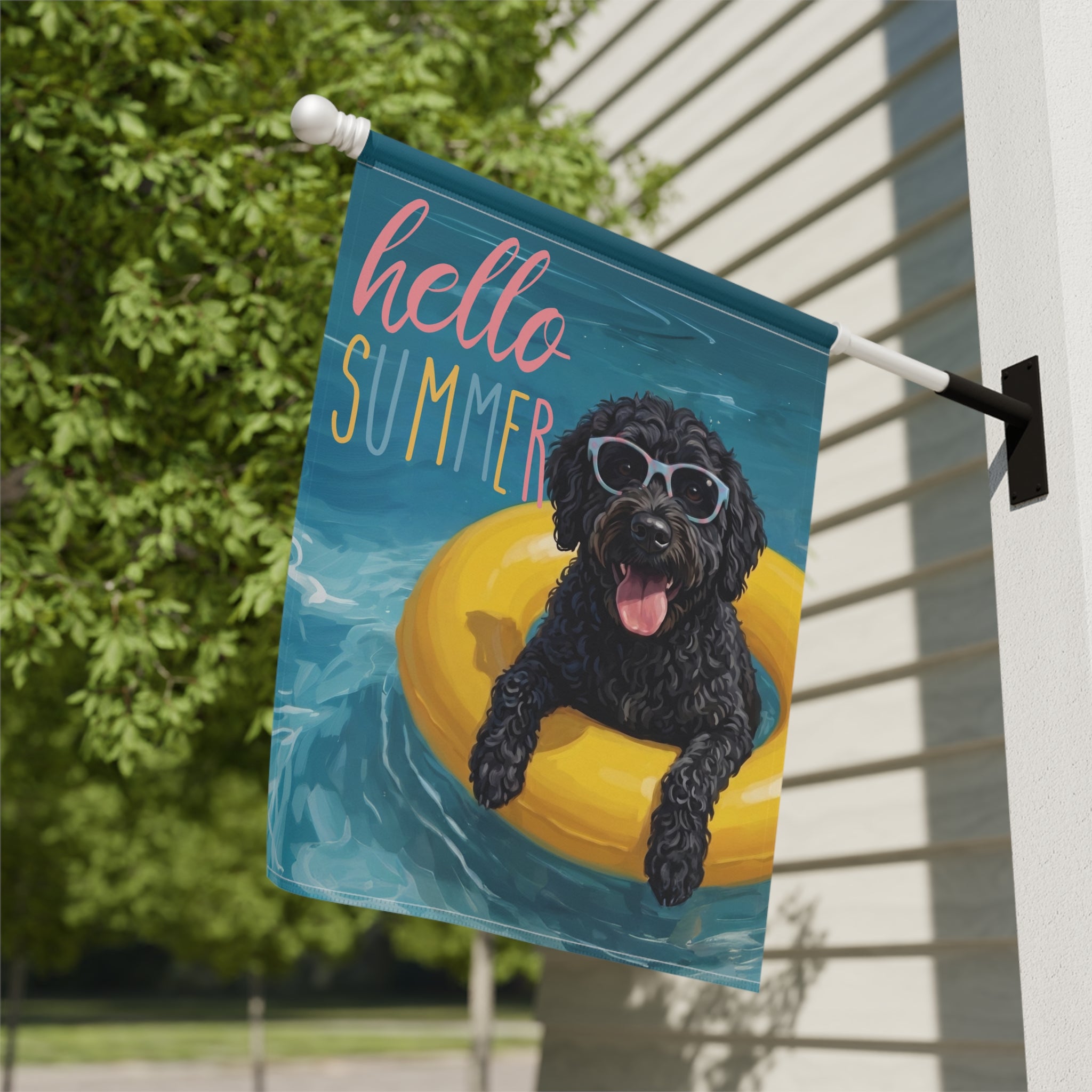 Hello Summer Barbet Garden Flag