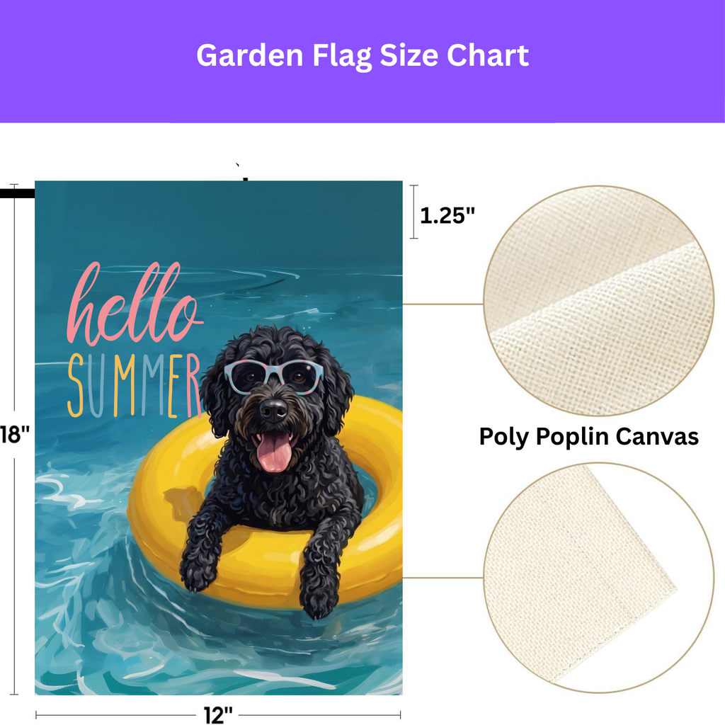 Hello Summer Barbet Garden Flag