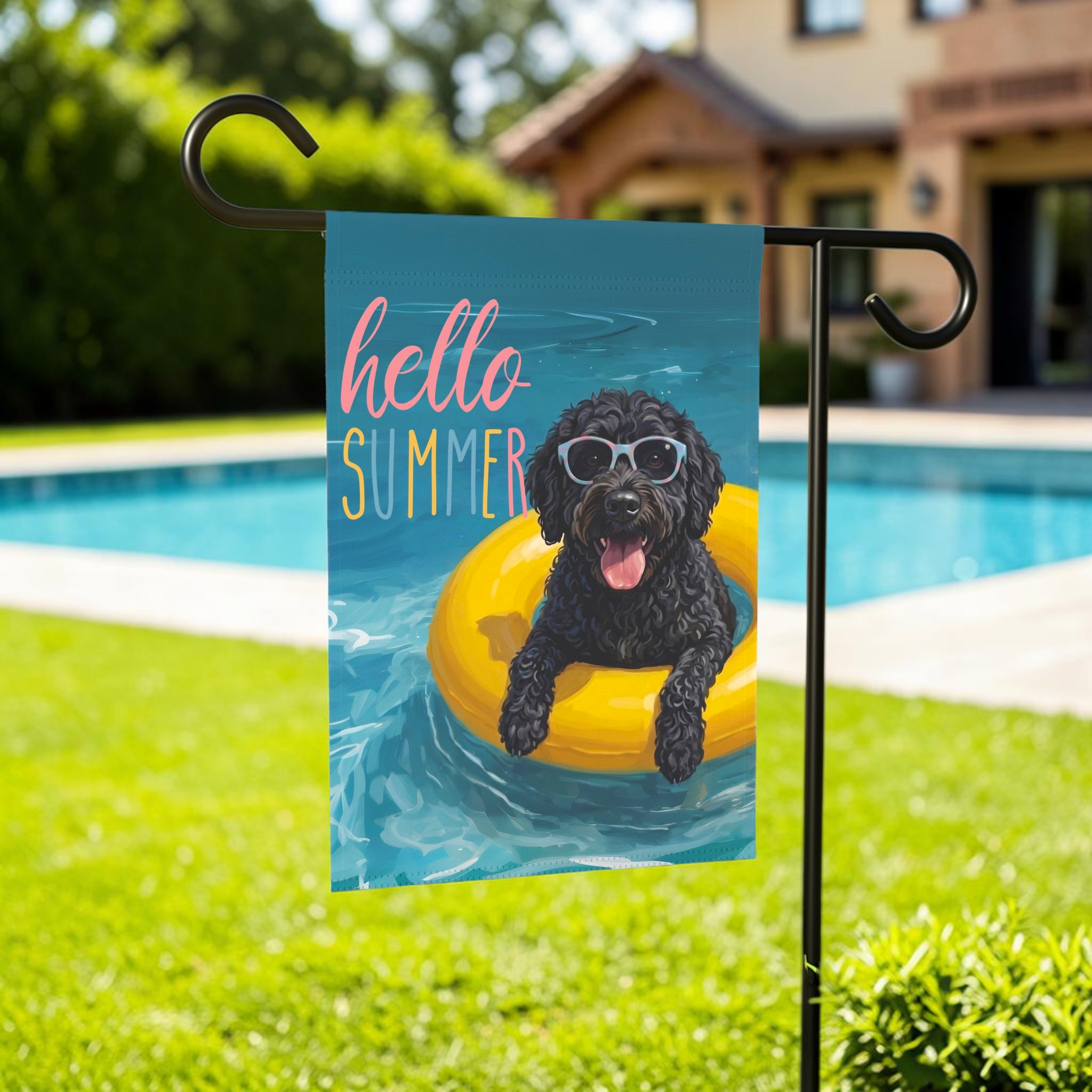 Hello Summer Barbet Garden Flag