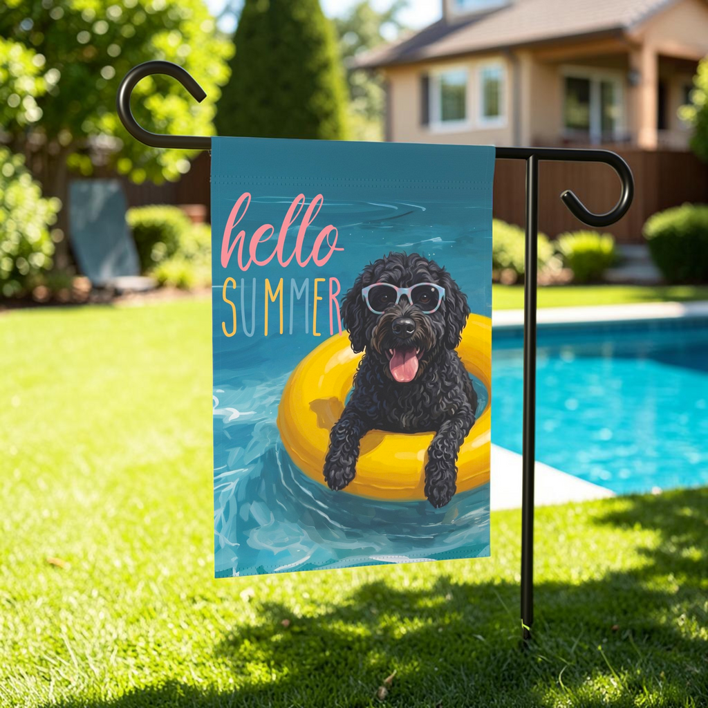 Hello Summer Barbet Garden Flag