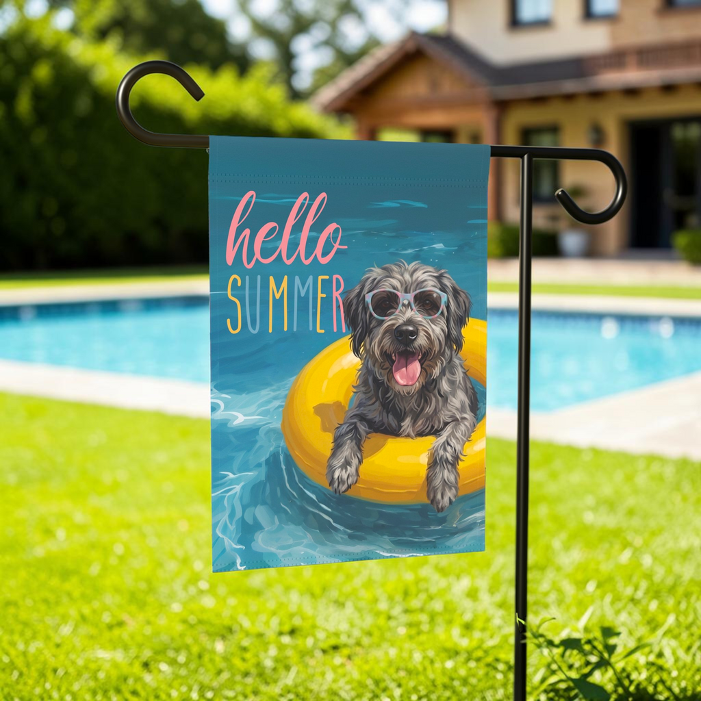 Hello Summer Barbado Da Terceira Garden Flag