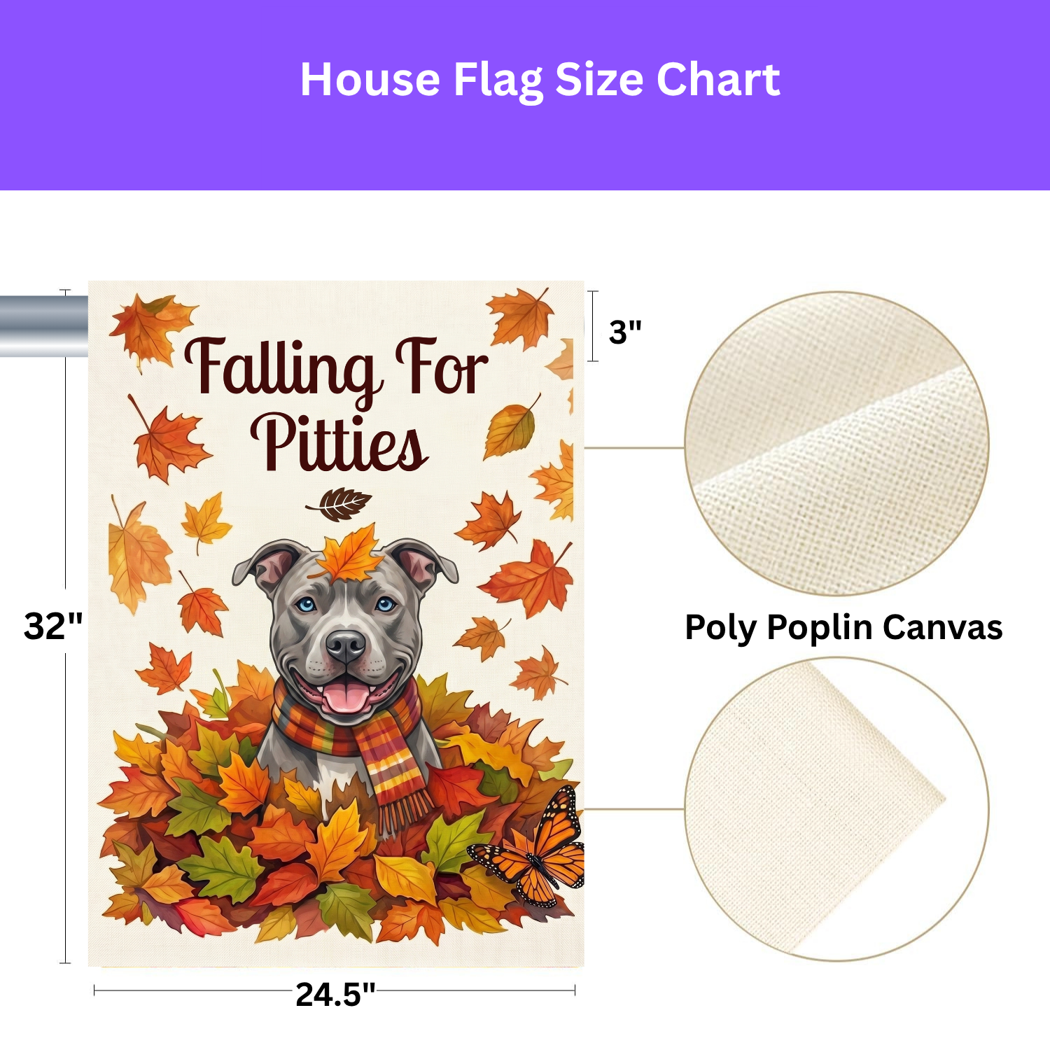 Falling For Pitties American Pitbull Terrier Garden Flag Double Sided Outdoor