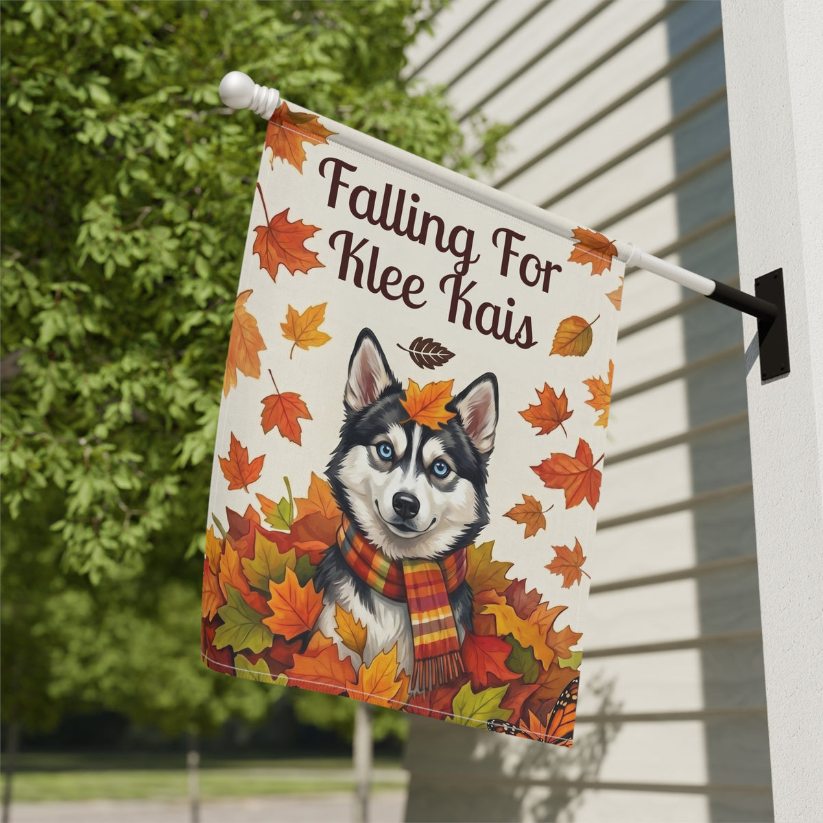 Falling For Klee Kais Autumn Garden Flag Double Sided 12x18 24x32 Outdoor