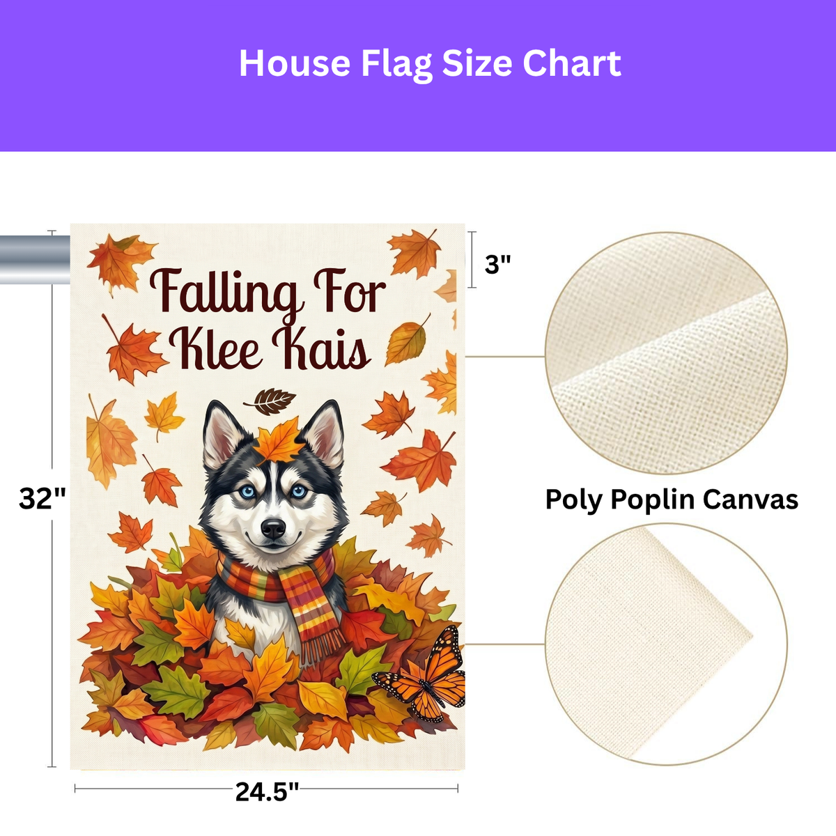 Falling For Klee Kais Autumn Garden Flag Double Sided 12x18 24x32 Outdoor
