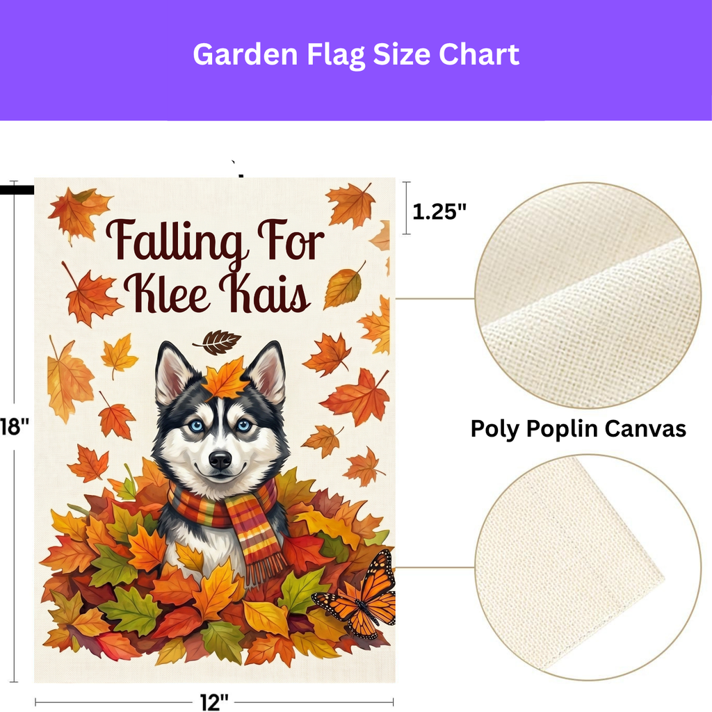 Falling For Klee Kais Autumn Garden Flag Double Sided 12x18 24x32 Outdoor