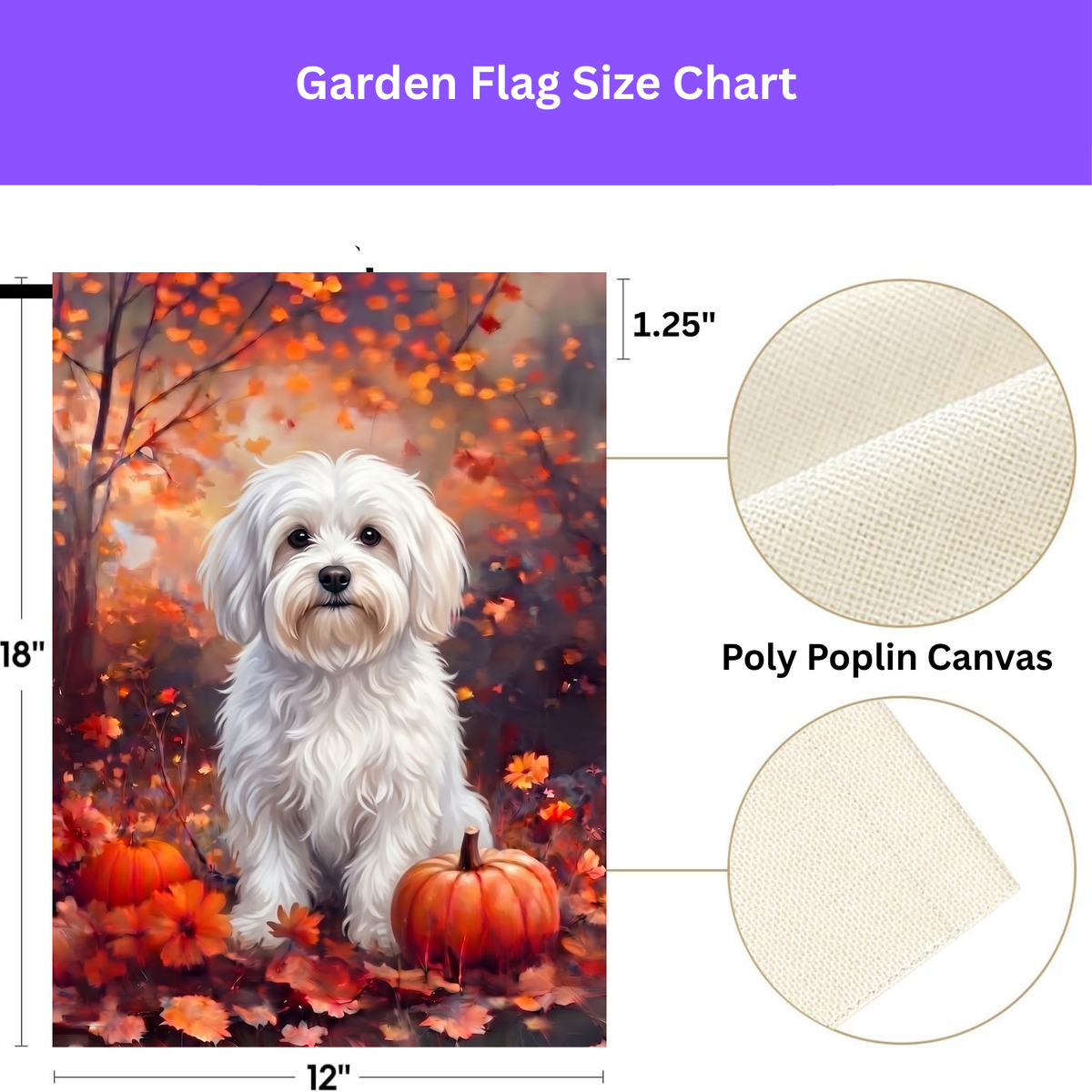 Fall Bolognese With Pumpkins Autumn Garden Flag