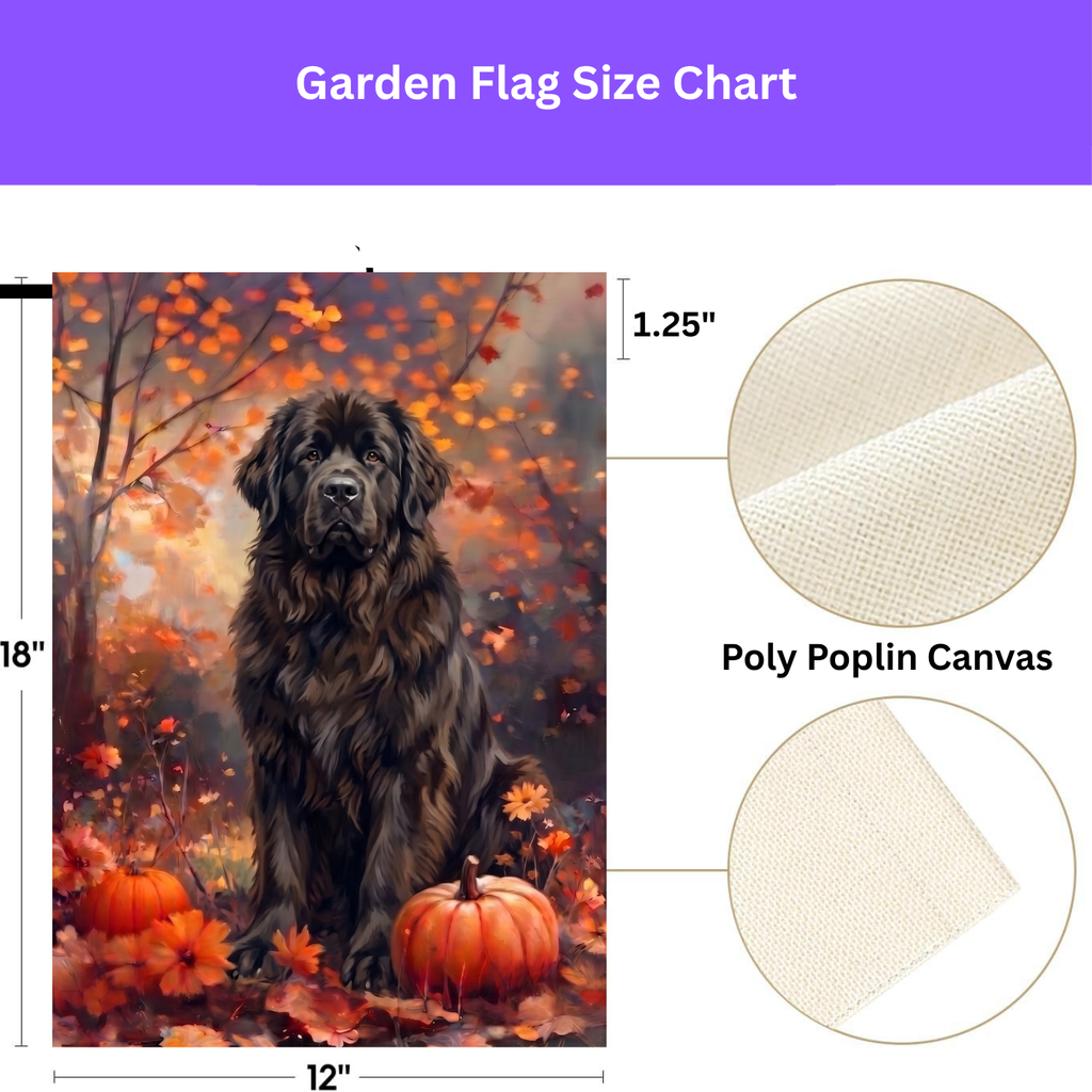 Fall Newfoundland With Pumpkins Autumn Garden Flag