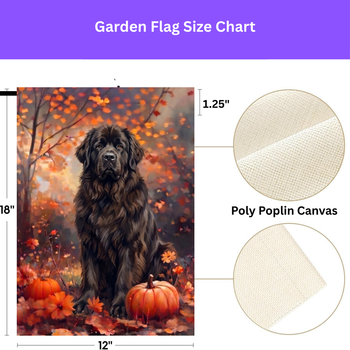 Fall Newfoundland With Pumpkins Autumn Garden Flag
